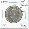 Image 1 : 1944 Canadian Silver 50 Cents. Numerous Obverse Die Cracks. EF-40.