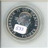 Image 1 : 1964 Canadian Silver Dollar. Commemorates the pre-Confederation meetings in Charlottetown and Quebec