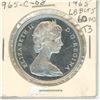 Image 2 : 1965 Type III Canadian Silver Dollar. Large Beads Blunt 5. MS-63 with Cameo.