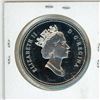 Image 2 : 1994 Canadian Silver Dollar. Commemorates the RCMP Dog Sled Team. Sterling Silver. Proof with Ultra 