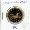 1995 Canadian Loonie Dollar. Proof with Ultra Heavy Cameo.