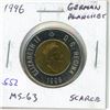 Image 1 : 1996 German Planchet Toonie. MS-63. Scarce.