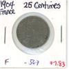 Image 1 : France. 1904 25 Centimes. Fine.