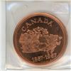 Image 2 : 1967 Moose Jaw Coin Club 3rd Annual Coin-A-Rama and the Centennial of Canada. Engraved 77 for MJCC m