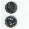 Image 2 : Roll of 40 1967 Canadian rabbit Nickel 5 Cents.