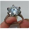 Image 3 : 5.00 CT GRA CERTIFIED MOISSANITE VVS D COLOR WITH 14 ROUND CUT CUBIC ZIRCONIUM SET ON EACH SIDE IN S