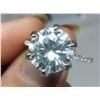 Image 4 : 5.00 CT GRA CERTIFIED MOISSANITE VVS D COLOR WITH 14 ROUND CUT CUBIC ZIRCONIUM SET ON EACH SIDE IN S