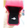 Image 1 : 2.00 CT GRA CERTIFIED MOISSANITE VVS D COLOR WITH 13 ROUND CUT CUBIC ZIRCONIUM SET ON EACH SIDE IN S