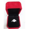 Image 1 : 1.00 CT GRA CERTIFIED MOISSANITE VVS D COLOR WITH 26 ROUND CUT CUBIC ZIRCONIUM SET IN HALO AND MORE 