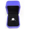 Image 1 : 3.00 CT GRA CERTIFIED MOISSANITE VVS D COLOR SOLITAIRE SET IN STERLING SILVER RETAIL RING VALUE $1,7