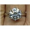 Image 2 : 3.00 CT GRA CERTIFIED MOISSANITE VVS D COLOR SOLITAIRE SET IN STERLING SILVER RETAIL RING VALUE $1,7