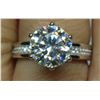 Image 2 : 2.80 CT GRA CERTIFIED MOISSANITE VVS D COLOR WITH 30 ROUND CUT CUBIC ZIRCONIUM SET BELOW WEIGHING 0.