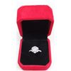 Image 1 : 2.00 CT GRA CERTIFIED MOISSANITE VVS D COLOR WITH 26 ROUND CUT CUBIC ZIRCONIUM SET SURROUNDING CENTE