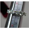 Image 2 : 1.00 CT TW MOISSANITE VVS D COLOR WITH 5 ROUND CUT MOISSANITE SET IN STERLING SILVER RETAIL VALUE $9