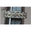 Image 3 : 1.00 CT TW GRA CERTIFIED MOISSANITE VVS D COLOR WITH 18 ROUND CUT MOISSANITE STONES SET ON RING WEIG