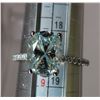 Image 3 : 2.00 CT GRA CERTIFIED MOISSANITE VVS LIGHT BLUE COLOR OVAL SHAPED CENTER WITH 18 ROUND CUT CUBIC ZIR