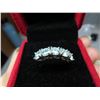 Image 2 : 2.50 CT GRA CERTIFIED MOISSANITE VVS D COLOR WITH 5 ROUND CUT MOISSANITE SET IN STERLING SILVER RING