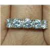 Image 5 : 2.50 CT GRA CERTIFIED MOISSANITE VVS D COLOR WITH 5 ROUND CUT MOISSANITE SET IN STERLING SILVER RING