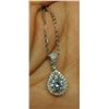 Image 3 : 1.00 CT GRA CERTIFIED MOISSANITE VVS D COLOR WITH 32 ROUND CUT CUBIC ZIRCONIUM SET IN HALO AND ON BA