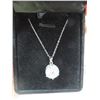 Image 2 : 5.20 CT GRA CERTIFIED MOISSANITE VVS D COLOR SOLITAIRE SET IN STERLING SILVER PENDANT RETAIL VALUE $