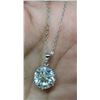 Image 3 : 5.20 CT GRA CERTIFIED MOISSANITE VVS D COLOR SOLITAIRE SET IN STERLING SILVER PENDANT RETAIL VALUE $