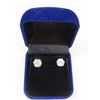 Image 1 : 4.00 CT TW GRA CERTIFIED MOISSANITE VVS D COLOR EARRINGS SET IN STERLING SILVER RETAIL VALUE $1,960.