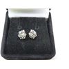 Image 3 : 2.00 CT TW GRA CERTIFIED MOISSANITE VVS D COLOR EARRINGS SET IN STERLING SILVER RETAIL VALUE $1,425.
