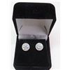 Image 1 : 2.30 CT TW GRA CERTIFIED MOISSANITE VVS D COLOR EARRINGS SET IN STERLING SILVER SCREW BACKS RETAIL V