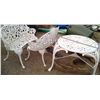 Image 1 : 3 pcs white cast iron  Patio set