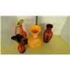 Image 2 : Orange and Dark Brown Vase