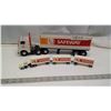 Image 1 : safeway Truck toy (bracket to trailer is broken) Buffalo Road Tractor trailer safeway