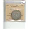 Image 1 : 1947 ICCS Graded 50 cent coin; VF30, Straight 7