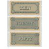 Image 2 : Lot of 3 Confederate States of America Facsimiles