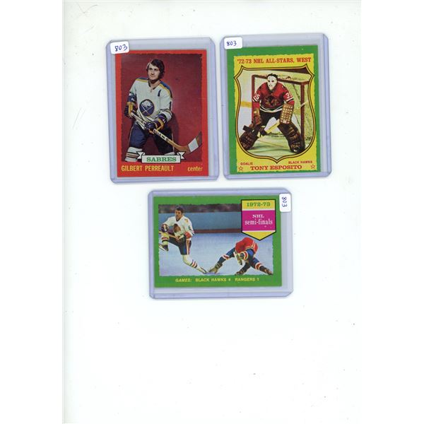 3 1973-74 TOOPS Cards