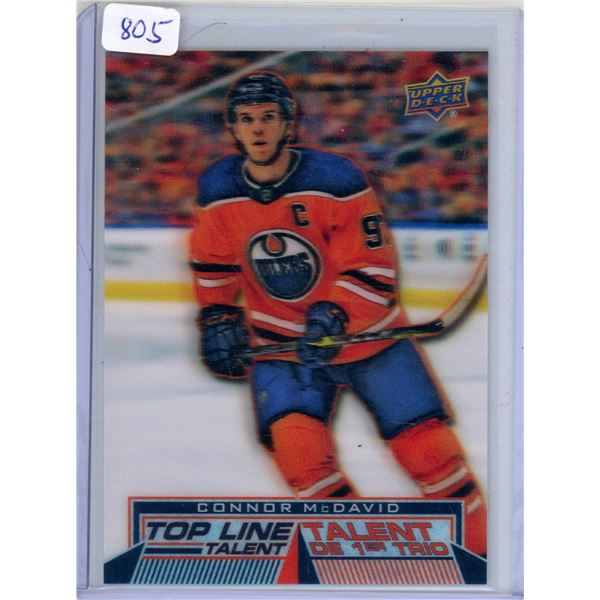 McDavid 2018-19 Tim Hortons, Top Line Talent TLT-1