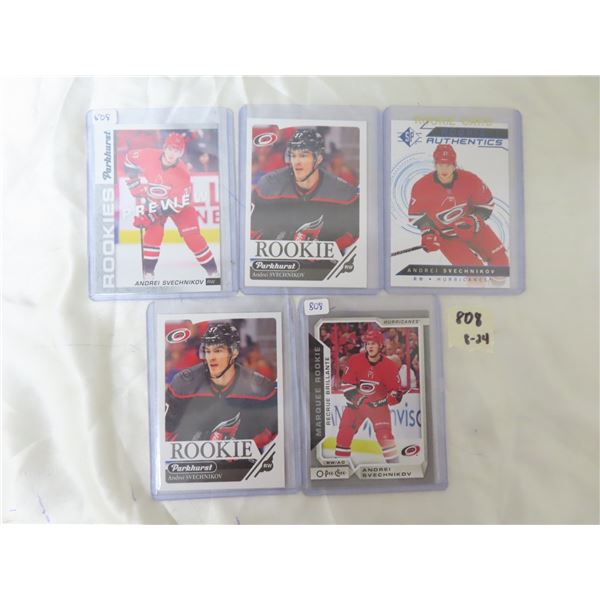 5 pcs Svechnikov Rookie Cards