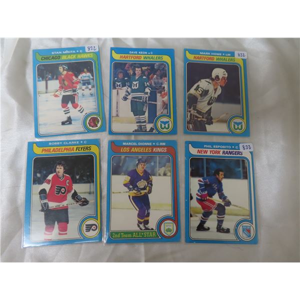 6 pcs 1979-80 OPC Star Cards
