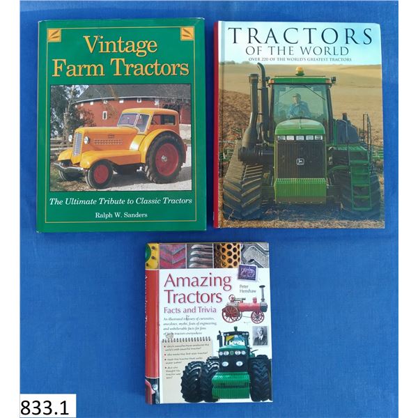 Set of 3 Vintage Tractor reference books, with tons of pics and descriptions. 2 of them are large, 1
