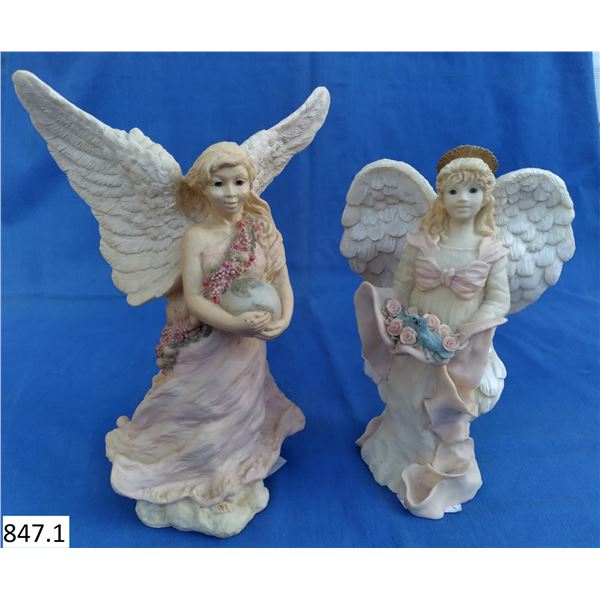 Pair of  large Limited Edition "Angels" Collection figurines, including "Earth Angel", approx. 11 in