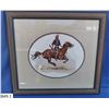 Image 1 : Vintage Frederic Remington signed print, professionally matted and framed