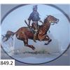 Image 2 : Vintage Frederic Remington signed print, professionally matted and framed