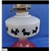 Image 2 : Depression era Scottie Dog oil lamp with burner and chimney