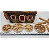 Image 2 : Intricate wooden wagon - assembly required