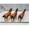 Image 4 : 3 Clydesdale horse figurines