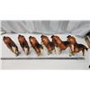 Image 4 : 6 Matching horse figurines