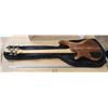 Image 4 : Very nice - Solid wood electric bass guitar, 5 string - no markings - w/ carrying case
