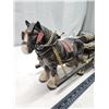 Image 2 : Clydesdale figurine & Barrel wagon