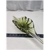 Image 3 : Green blown glass décor bowl - 16" long