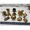 Image 1 : Assorted brass figurines