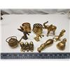 Image 1 : Assorted brass figurines